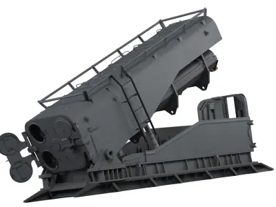  Naval Mk143 Launcher System Gray Rigged 