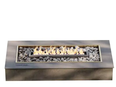 MODERN fireplace 893 Low-poly 3D model