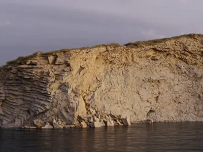 Large Mediterranean Coast Cliff PBR Scan  Low-poly 3D model