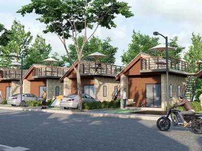 Single Bungalow 3D model