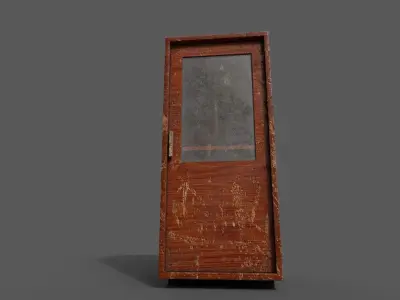Old Modern Furniture 3D Model Terror Low-poly 3D model 15