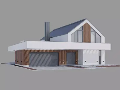 House 12 - residential building 3D model 3D model
