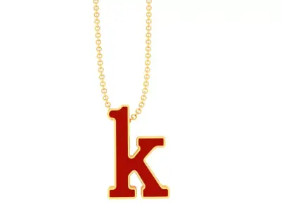 Alphabet - K 3D print model