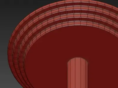 Lampara Techo Cristal Blanco 3D model