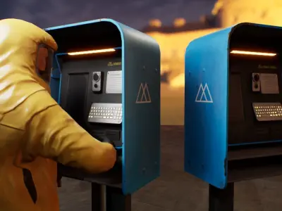videophone Street Friend Low-poly 3D model