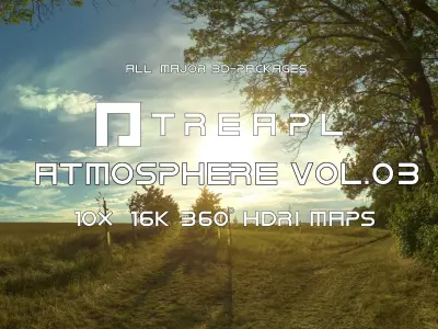 10X HDRI SKIES TREAPL ATMOSPHERE VOL03 - BUNDLE - 360 SKIES Texture