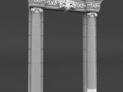 classic patterned door 03 3D model