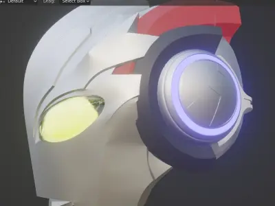 Ultraman X 3D printable cosplay helmet 3D print model