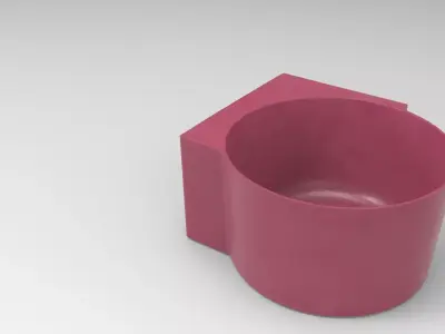 Dery Bathtub Low-poly 3D model