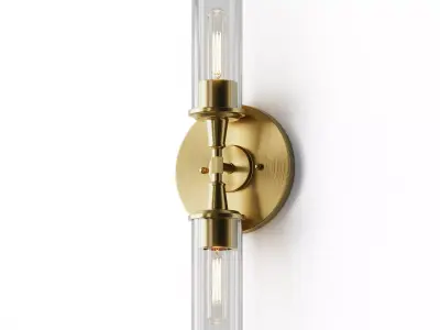 Double Bullet Glass Sconce 3D model