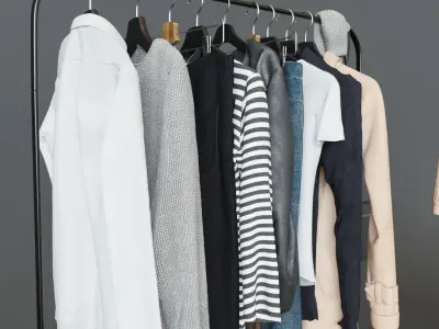 Ikea MULIG MULIG Floor hanger 3D model