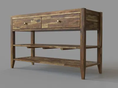 Jofran Beacon Street Sofa Table 3D model