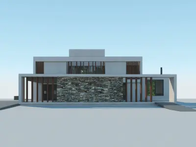 Modern House -H 3D model