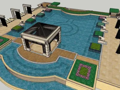 Free 3D Swimming-Pool Models 3D model