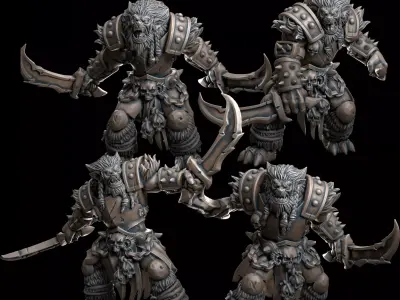 Bugbear Swords Pack - Pre supported 3D print model