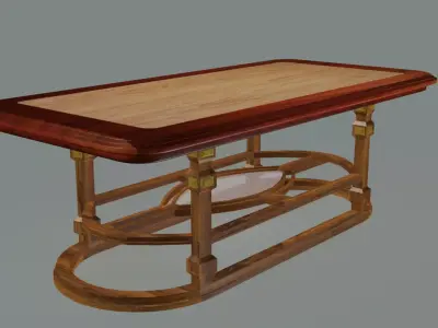 Neoclassical dining room table 3D model
