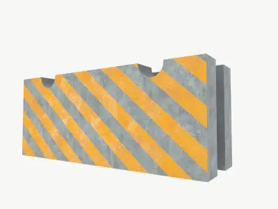 Concrete block 3D model