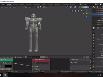 Aldnoah Zero KG7 Kataprakht 3D model