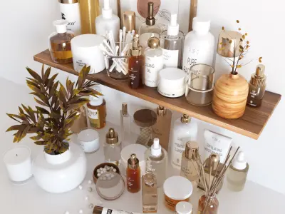 bathroom accessories 07 3D model