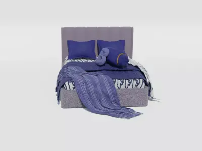 Elegant Avalon Bed 3D model
