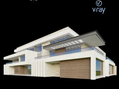 Modern Villa Design 001 3D model