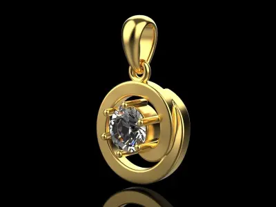 Solitaire Pendant  3D print model