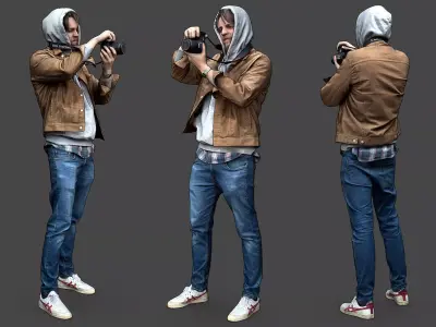 Stylized Man Character 3D model