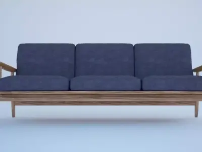 Blue Sofa 3D model