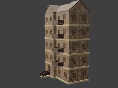 House Model 41 Low-poly 3D model