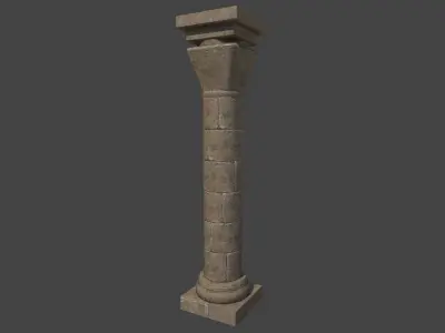 Cathedral Stone Trim Asset pack Free low-poly 3D model