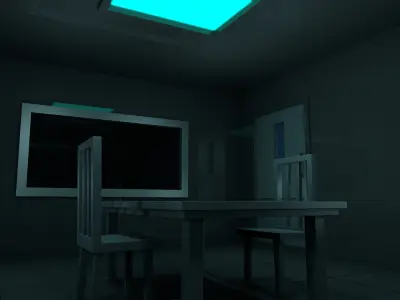 interrogation Room Low-poly 3D model buy