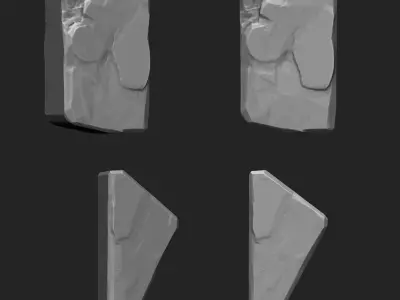 Stylized Stone IMM Brushes 50 in one Vol 4 3D model