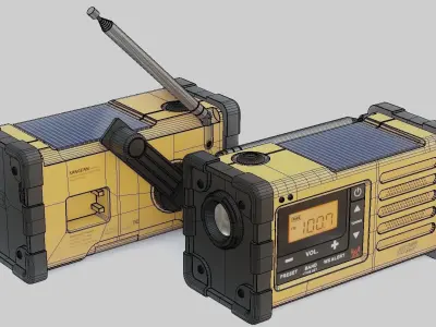 Emergency Radio SANGEAN MMR-88 Low-poly 3D model
