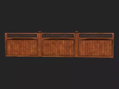  Wood Fence 3D model