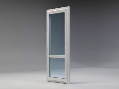  Door Plastic Pvc  Low-poly 3D model Low-poly 3D model