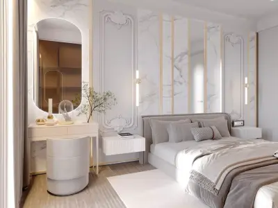 bedroom design  3D model purchase