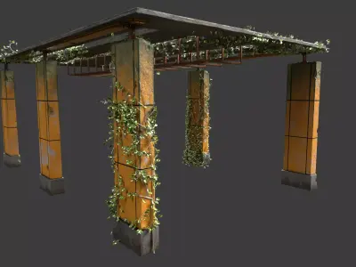 Exterior Building Pack Low-poly 3D model