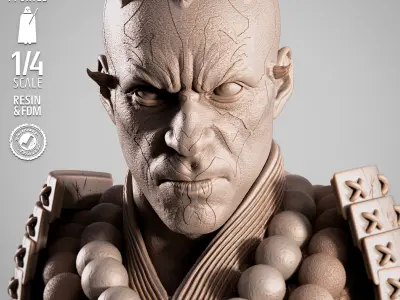 STAR WARS Darth Maul Samurai Portrait Bust 3D print model