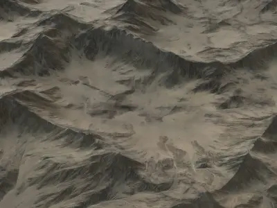 Landscape 76 Low-poly 3D model