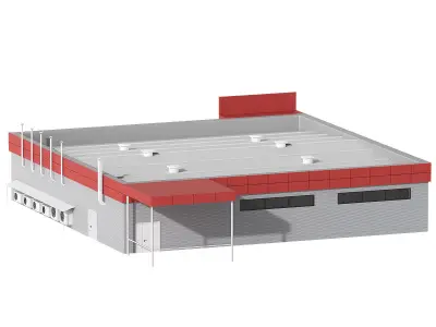 Supermarket Small grocery store shop 3D model