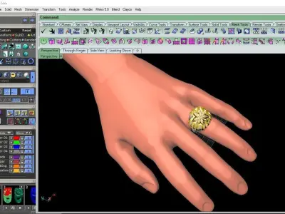 marijuana ring 3D print model