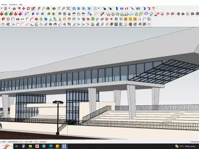 Contemporary Stadium 3d model 3D model