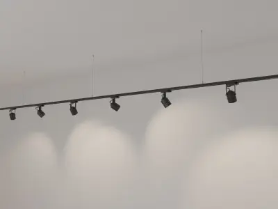 Procedural Track Lighting 3D model
