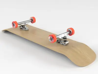 Skateboard on wheels 3D model