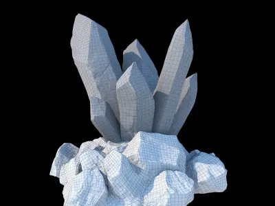 Magic crystals 3D model