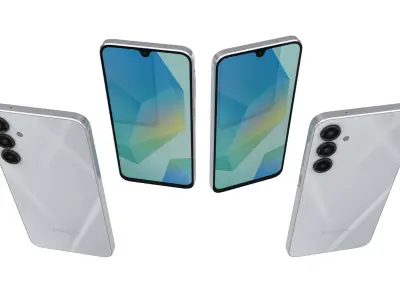 Samsung Galaxy A16 5G Light Gray 3D model