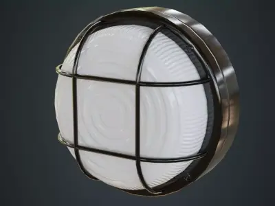 Bulkhead Light 2A Low-poly 3D model