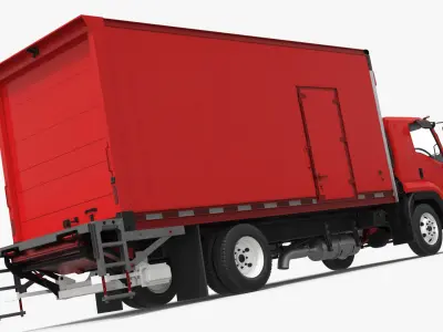  Commercial Vehicle Box Truck Red 