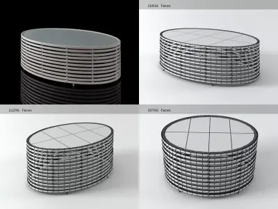 Lolah Coffee Tables 3D model