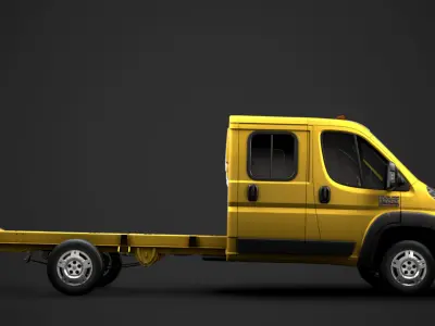 Ram Promaster Cargo Chassis Truck Crew Cab 4035XL WB 2019 3D model
